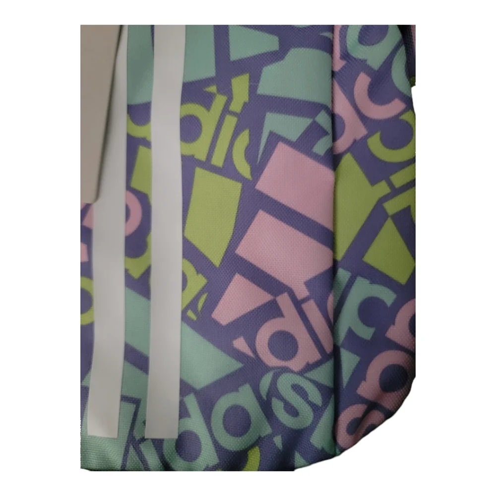 Adidas Young Creator 2 Backpack Kids Pastel Logo Print Purple Green‎ Pink